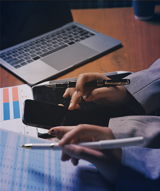 Corporate finance meeting